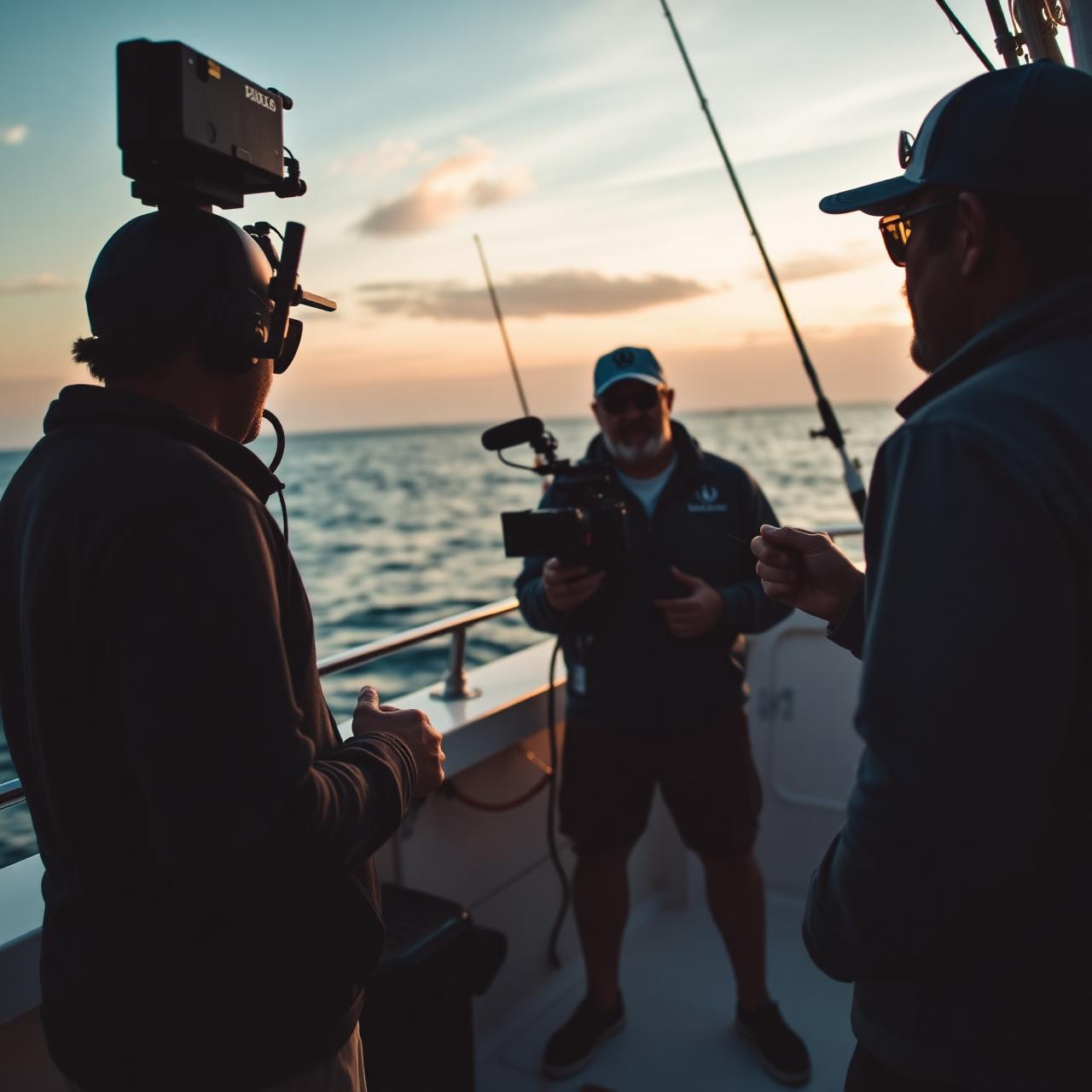 Horizon Watch crew filming an on-location interview